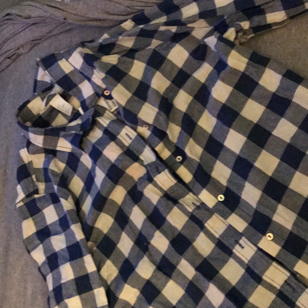 Blue & White Flannel